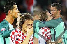 C罗和佩佩在赛后安慰莫德里奇 皇马更衣室气氛和谐