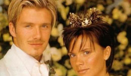 贝嫂大晒当年结婚照 小贝是世界上最好的男人