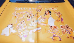 湖人名宿获紫金跑车 科比退役人气不减收大礼