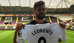 斯旺西官方宣布西班牙31岁中锋略伦特加盟