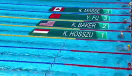 女子100米仰泳傅园慧斩获第三 霍斯祖夺金牌