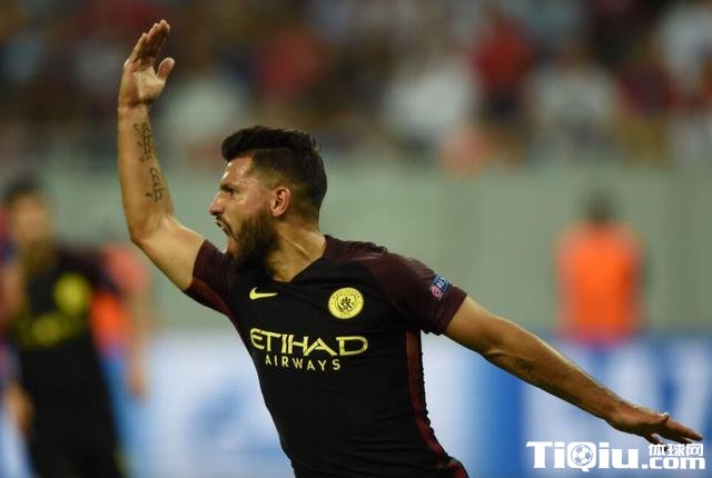 欧冠-曼城5-0布加勒斯特星 阿圭罗演帽子戏法