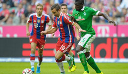 2016/17赛季德甲揭幕战 卫冕冠军拜仁慕尼黑迎战云达不莱梅