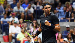 纳达尔横扫意大利选手塞皮 3-0轻松晋级美网32强