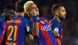 内马尔1球4助创欧冠历史 巴萨7-0大胜凯尔特人