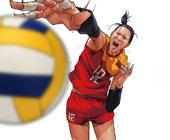 插画师为奥运健儿作画 林丹孙杨也在其中