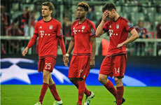 2015-16赛季欧冠1/4决赛次回合 本菲卡vs拜仁慕尼黑上半场