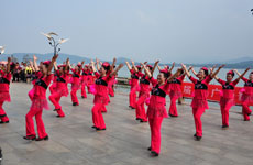 广场舞双人舞蹈 百年好合广场舞舞蹈视频演示