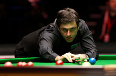 2016斯诺克英格兰赛第一轮 奥沙利文vs罗伯逊全场录像