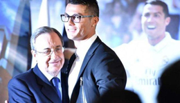 c罗续约皇马发布会出错 戴耐克眼镜遭处罚