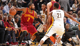 NBA常规赛骑士vs步行者 泡椒两双遏制欧文小胜骑士