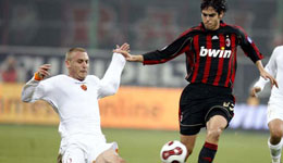 意甲第16轮 罗马坐镇奥林匹克球场迎战AC米兰