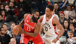 火箭哈登三双逆袭猛龙 火箭末节制胜猛龙保持连胜