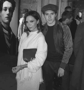 贝克汉姆服装品牌发布 贝克汉姆一家现身现场