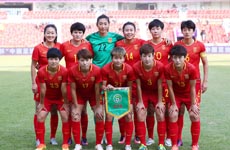 女足2比0战胜缅甸视频 中国女足VS缅甸上半场视频