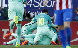 马竞vs巴萨录像 梅西绝杀巴萨客场2:1马竞