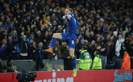 莱斯特城vs利物浦 瓦尔迪梅开二度3:1利物浦