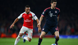 2016/17赛季欧冠1/8决赛 阿森纳坐镇酋长球场迎战拜仁慕尼黑