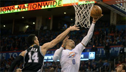 2016NBA季后赛雷霆vs勇士西决G6全场比赛录