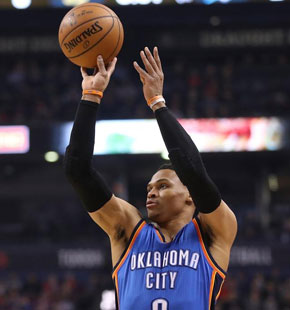 NBA常规赛雷霆VS猛龙 神龟三双北境屠龙四连胜