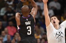 NBA常规赛3月17日快船VS掘金 安德森外线出手命中