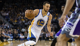 NBA常规赛勇士VS国王 库里创记录勇士六连胜