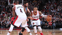 NBA常规赛开拓者VS森林狼 双枪53分送森林狼6连败