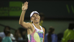 WTA迈阿密公开赛世界第一科贝尔完胜罗杰斯晋级