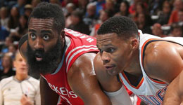 NBA最新MVP竞赛榜 威少反超哈登升至榜首