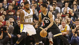 NBA常规赛猛龙VS步行者 德罗赞40分步行者3连败