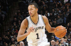 NBA常规赛3月26日尼克斯VS马刺 安德森篮板快攻一条龙得手