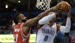 NBA最新季后赛形式 火箭季后首轮战雷霆