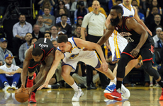 NBA常规赛4月1日火箭VS勇士 哈雷尔补扣轻松打进