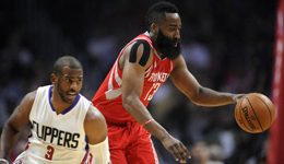 NBA常规赛火箭VS快船 单节得分新低火箭惨败