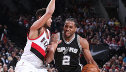 NBA常规赛马刺VS开拓者 内皮尔爆发险胜马刺