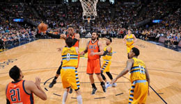 2017年4月10日NBA常规赛 掘金vs雷霆视频集锦