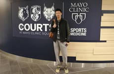 赵岩昊赴美展开特训 积极训练跳投美如画