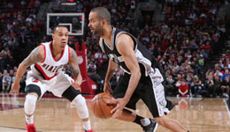 2017年4月11日NBA常规赛 开拓者vs马刺视频集锦