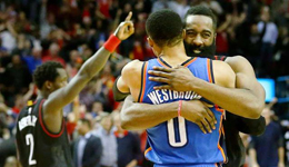 哈登坦言与威少情谊永不变 手伤已恢复