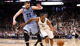 NBA常规赛马刺VS灰熊 莱昂纳德新高马刺2-0