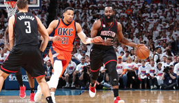 NBA季后赛火箭VS雷霆 内内12中12火箭3-1