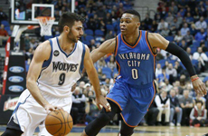 2014-15NBA常规赛雷霆vs森林狼 首节比赛视频