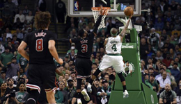 NBA季后赛凯尔特人VS公牛 三人20+绿军3-2公牛