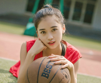大学校园阳光清纯篮球宝贝写真 中国五月青春时尚宝贝写真