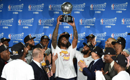 2017nba东部决赛G5骑士大胜 2017东部冠军颁奖仪式