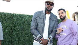 詹姆斯现身加拿大音乐家 与德雷克合影相谈甚欢