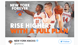 尼克斯官方季票宣传图无甜瓜 尼克斯做好准备安东尼离队