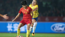 永川赛王珊珊2球 中国女足2球落后2-2巴西列第3