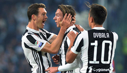 贝贝破僵局烟枪迪少建功 意甲-尤文4-1擒升班马