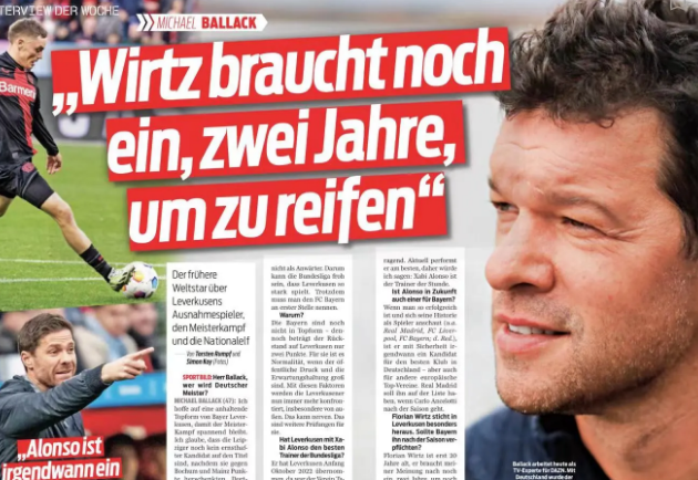 巴拉克评论拜仁引援 巴拉克认为拜仁不需要维尔茨